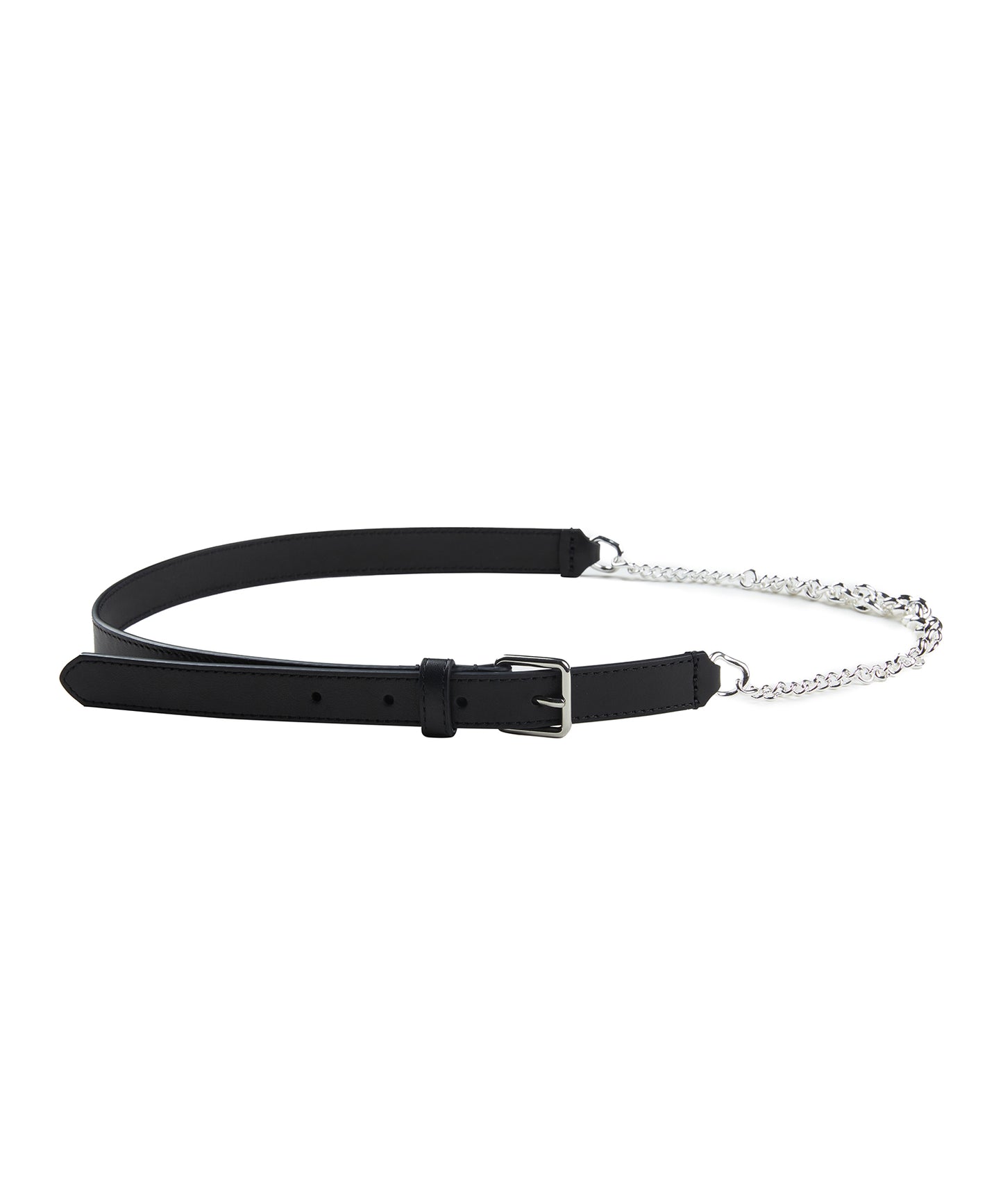 Leather and Chain Belt