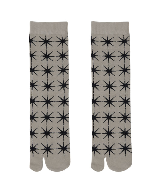 Split-toe Enlarge Octagram Cotton-blend Stretch Socks