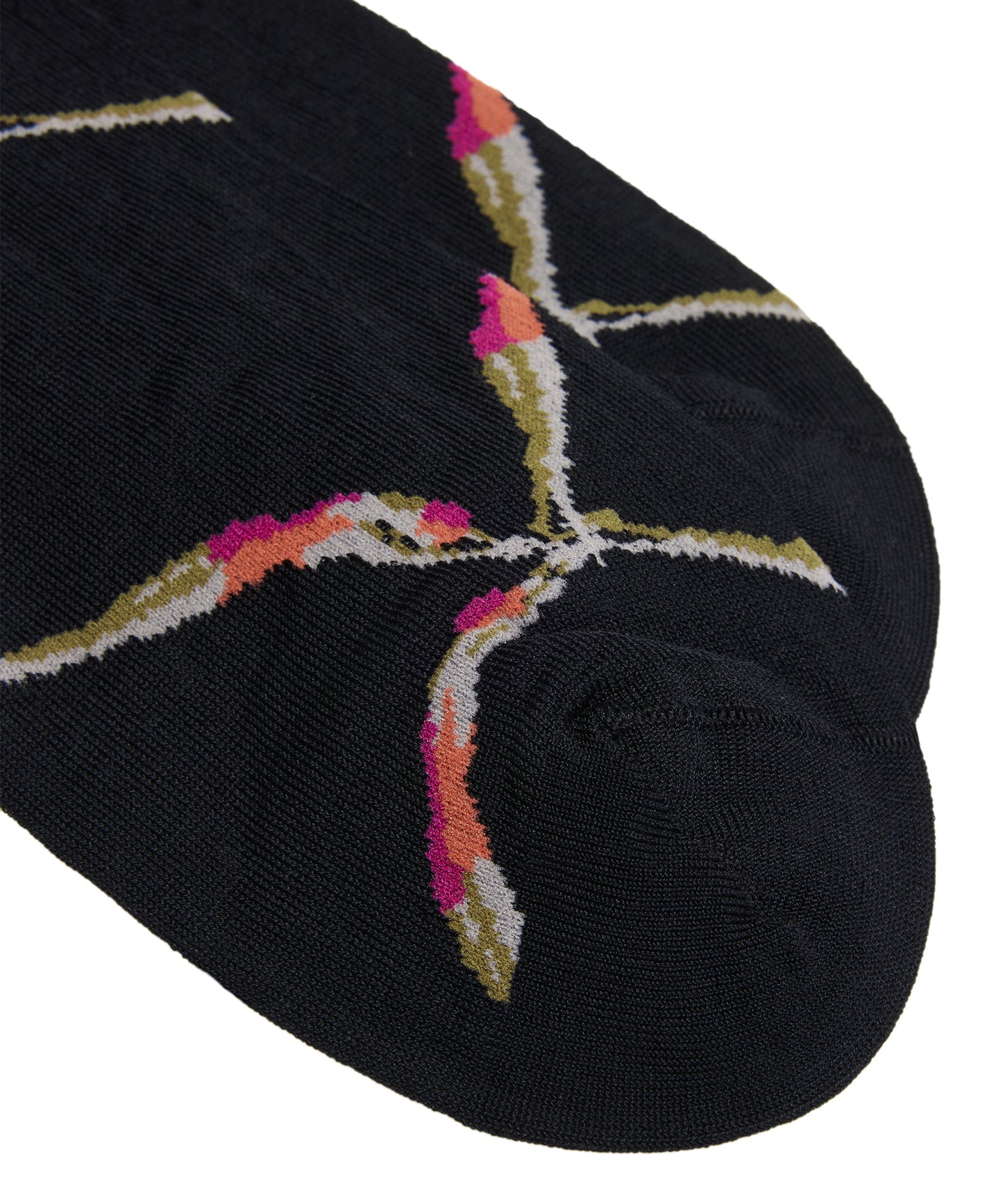 Diamond Plaid-jacquard Stretch Cotton-blend Socks