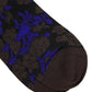 Retro Floral-jacquard Sheer Stretch-nylon Socks