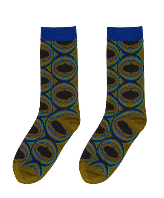 Eye-catching Onion-jacquard Nylon-blend Socks