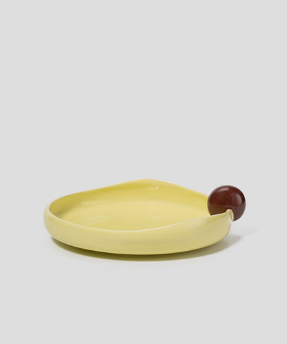 HOME Beaded-shape Porcelain Dessert Plate