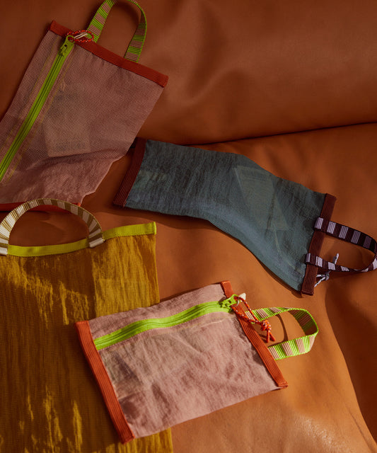 HOME Rectangular Shaped Multipurpose Nylon Mesh Storage Bag (M)