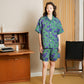 HOME Genderless Loose-fit Linen Pajama Shirt