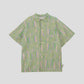 HOME Genderless Loose-fit Geometric-print Linen-blend Pajama Shirt