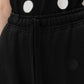 Polka-dot Cut-out Cotton Straight-leg Track Pants