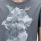 3D Cartoon Distressed Cotton T-shirt