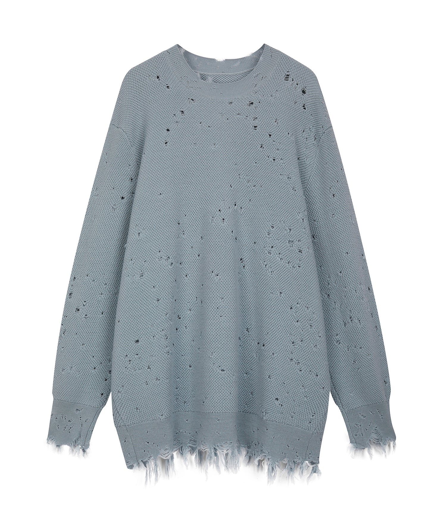 Distressed Fluffy Sweater
