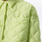 Diamond-quilted Cropped Jacket