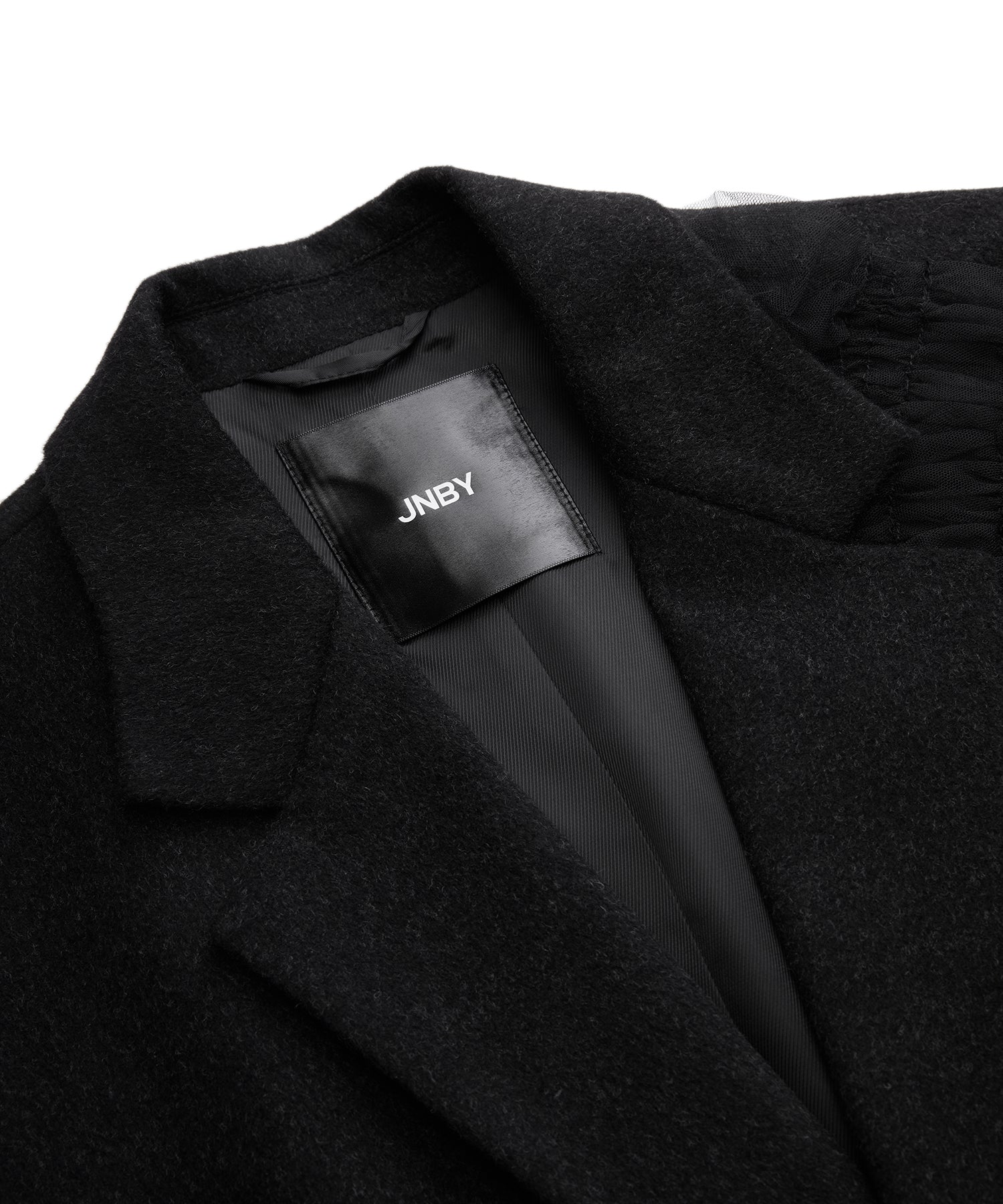 Single-breasted Tulle-embellished Jacket – JNBY ONLINE STORE