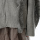 3D Tulle-embellished Zipped Cardigan