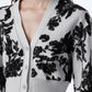 Floral-pattern V-neck Cardigan