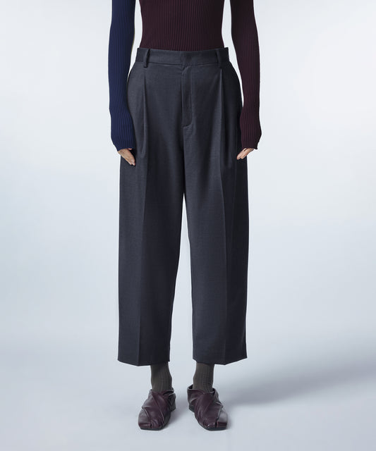 Draped Cropped Trousers