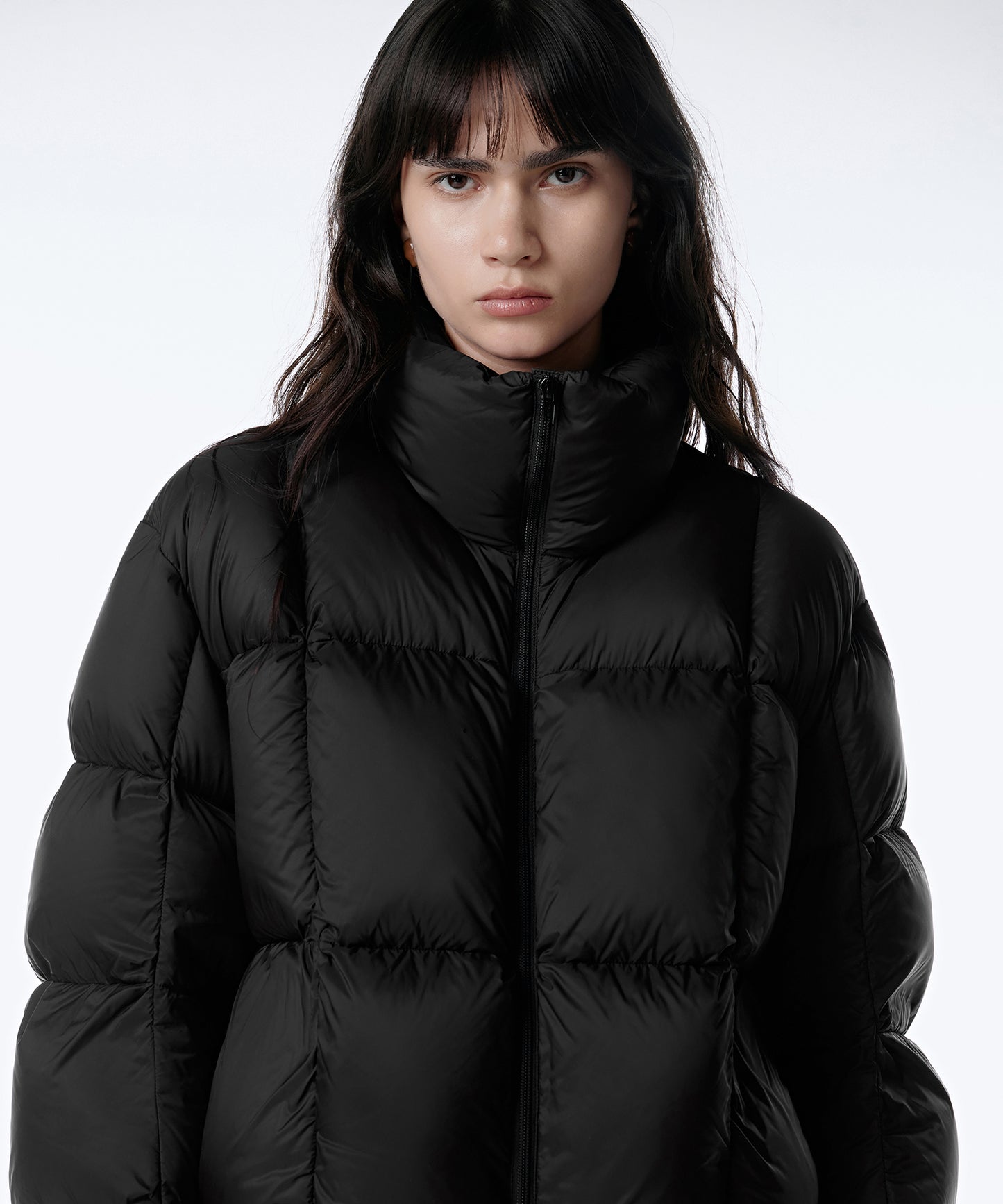 Cropped Quilted Down Jacket