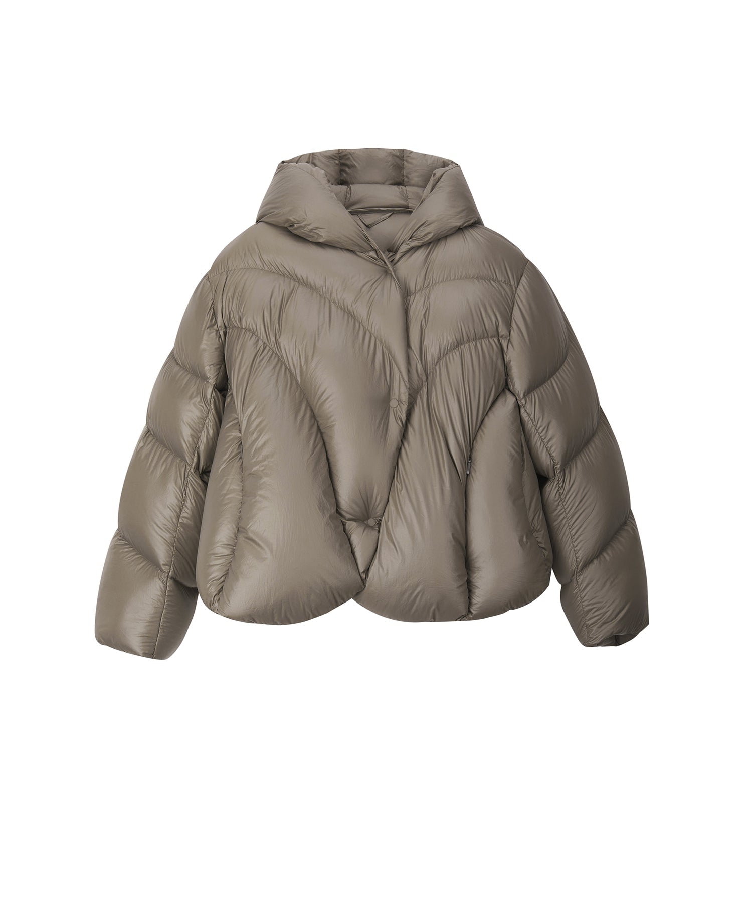 Hooded Curved Quilted Down Jacket – JNBY ONLINE STORE