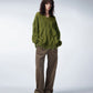 Corduroy Elasticated-waist Straight-leg Trousers