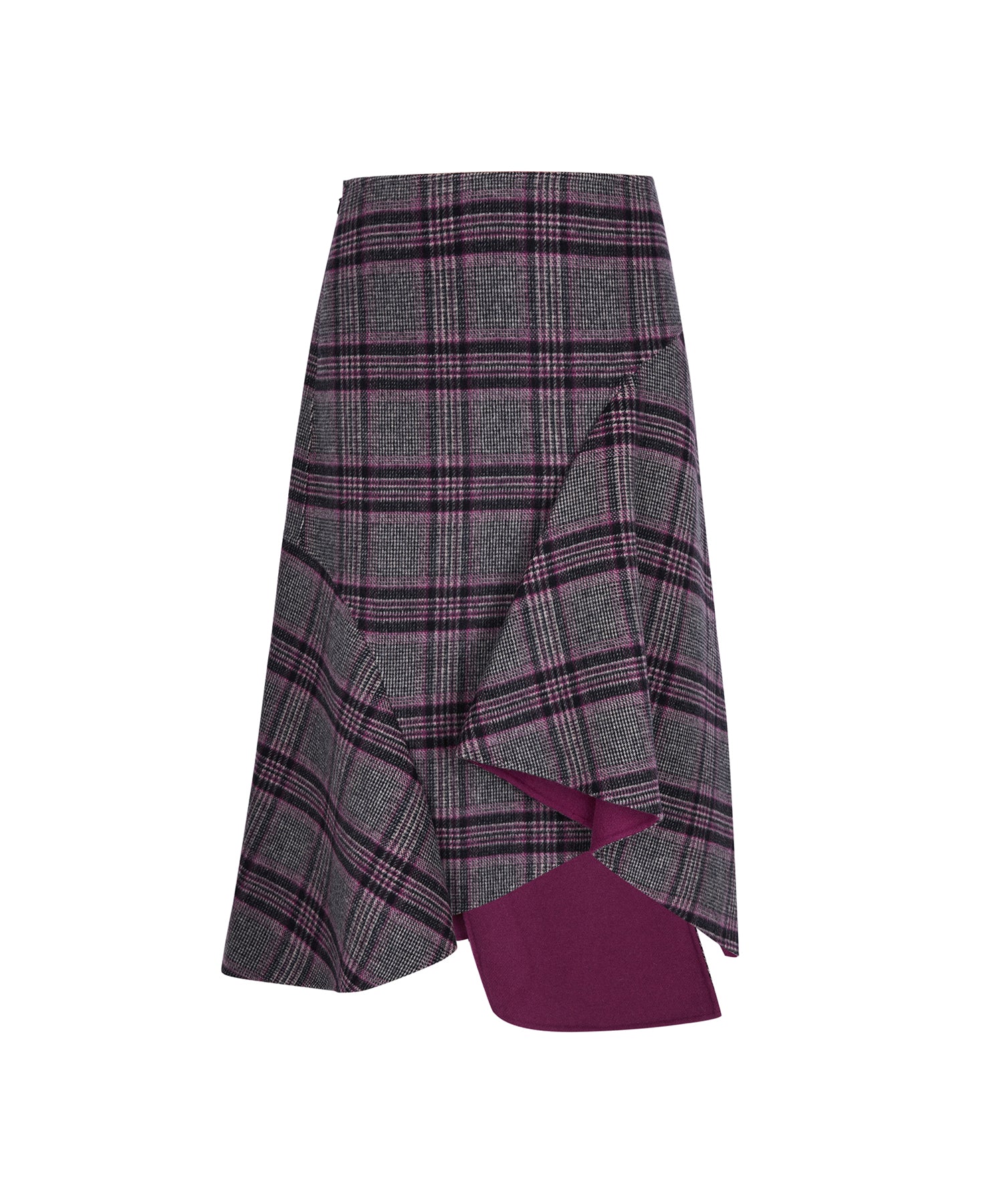 Plaid Double-sided Fishtail Skirt – JNBY ONLINE STORE