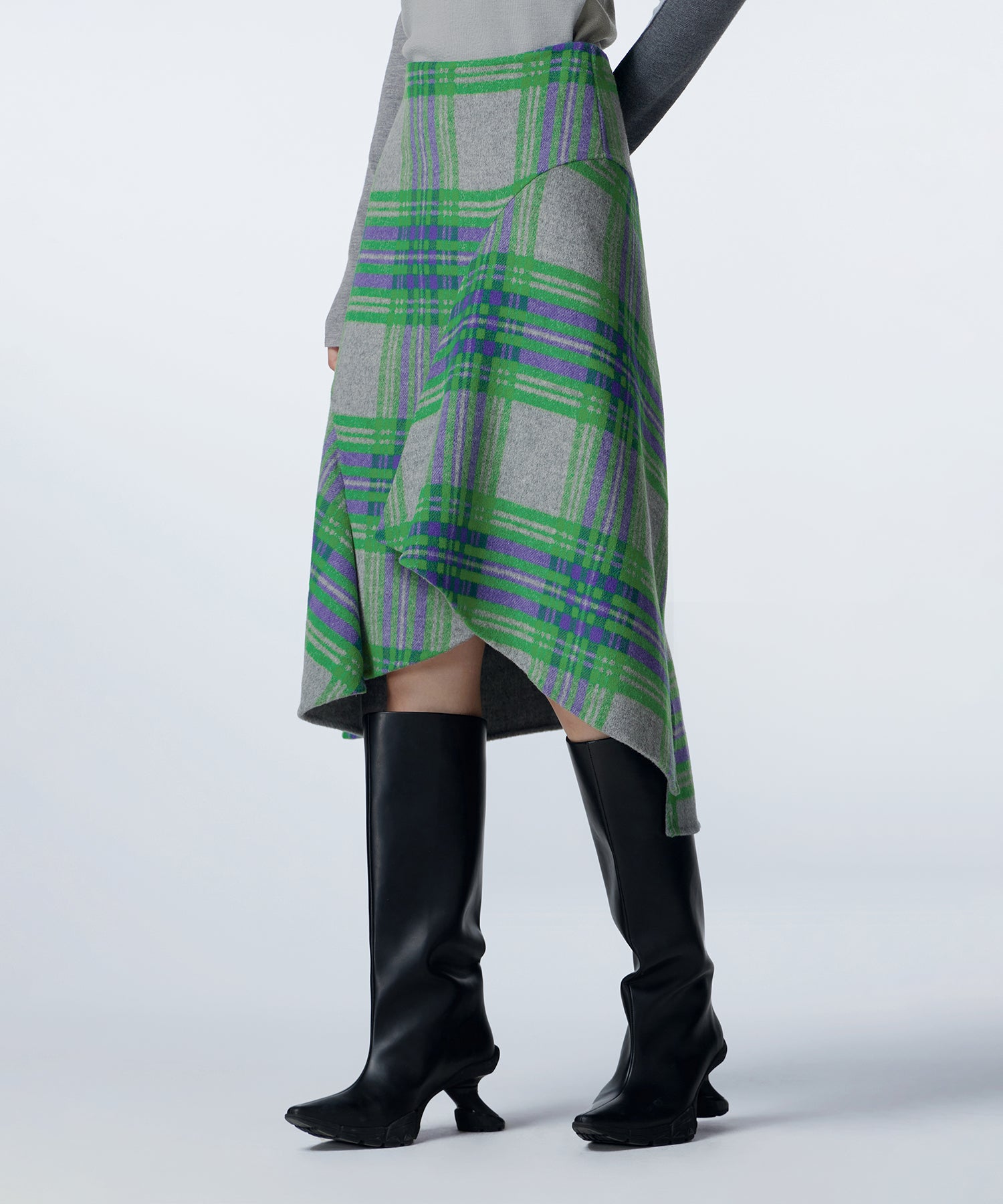 Plaid Double-sided Fishtail Skirt – JNBY ONLINE STORE