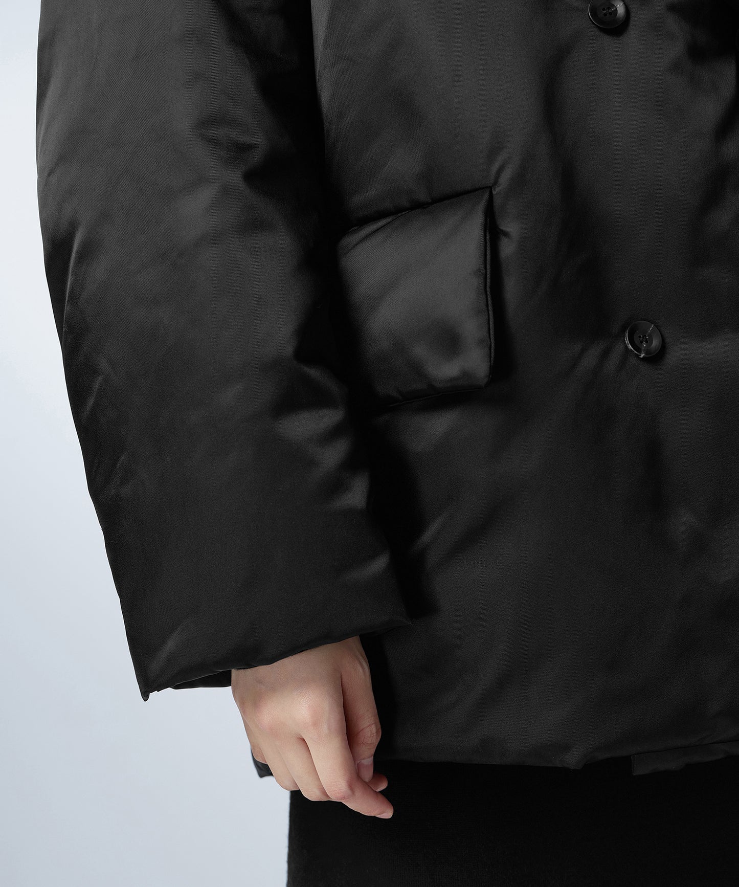 Oversized Double-breasted Padded Jacket