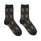 Geometric Patterned Stretch Cotton-blend Socks