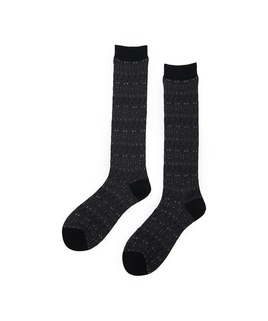 Symbol-patter Jacquard Socks