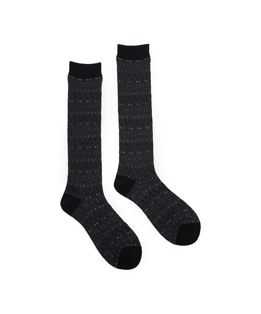 Symbol-patter Jacquard Socks
