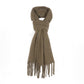 Solid-color Fringed Scarf