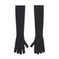 Ribbed Knit Long Gloves