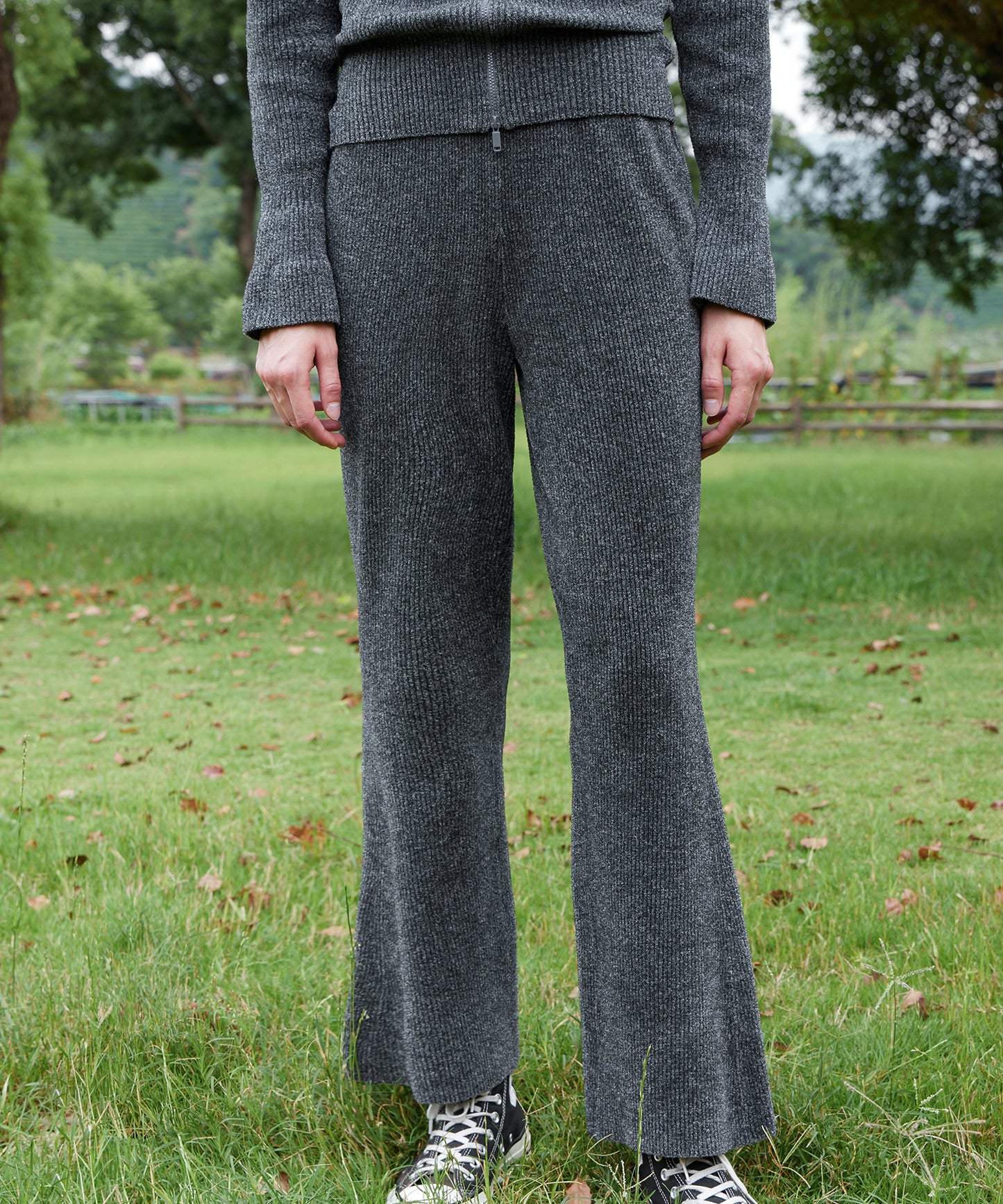 HOME Chenille Loose-fit Trousers