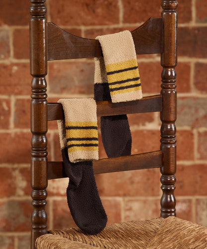 HOME Chenille Striped Room Socks