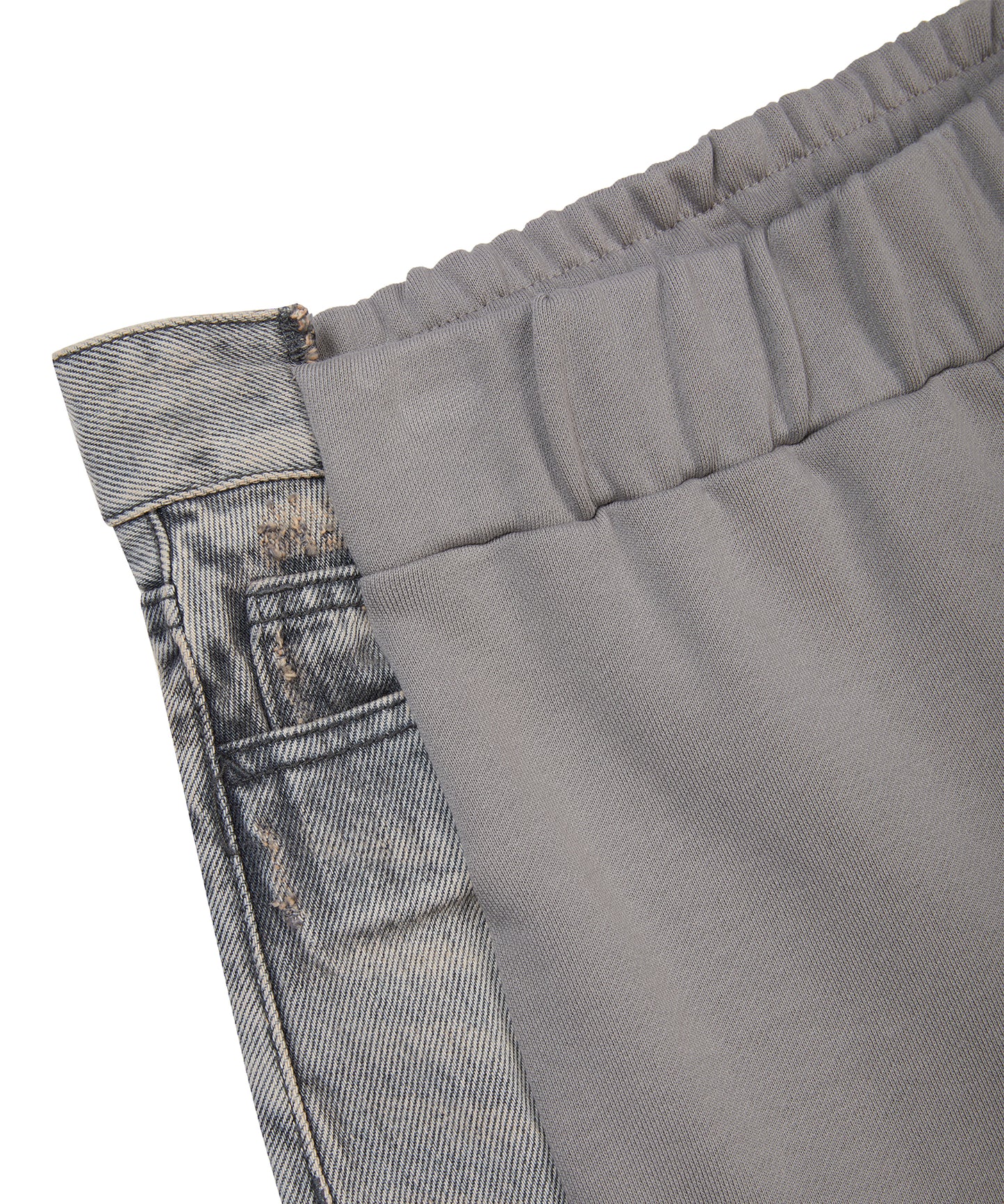 Panelled-denim Straight-leg Jeans