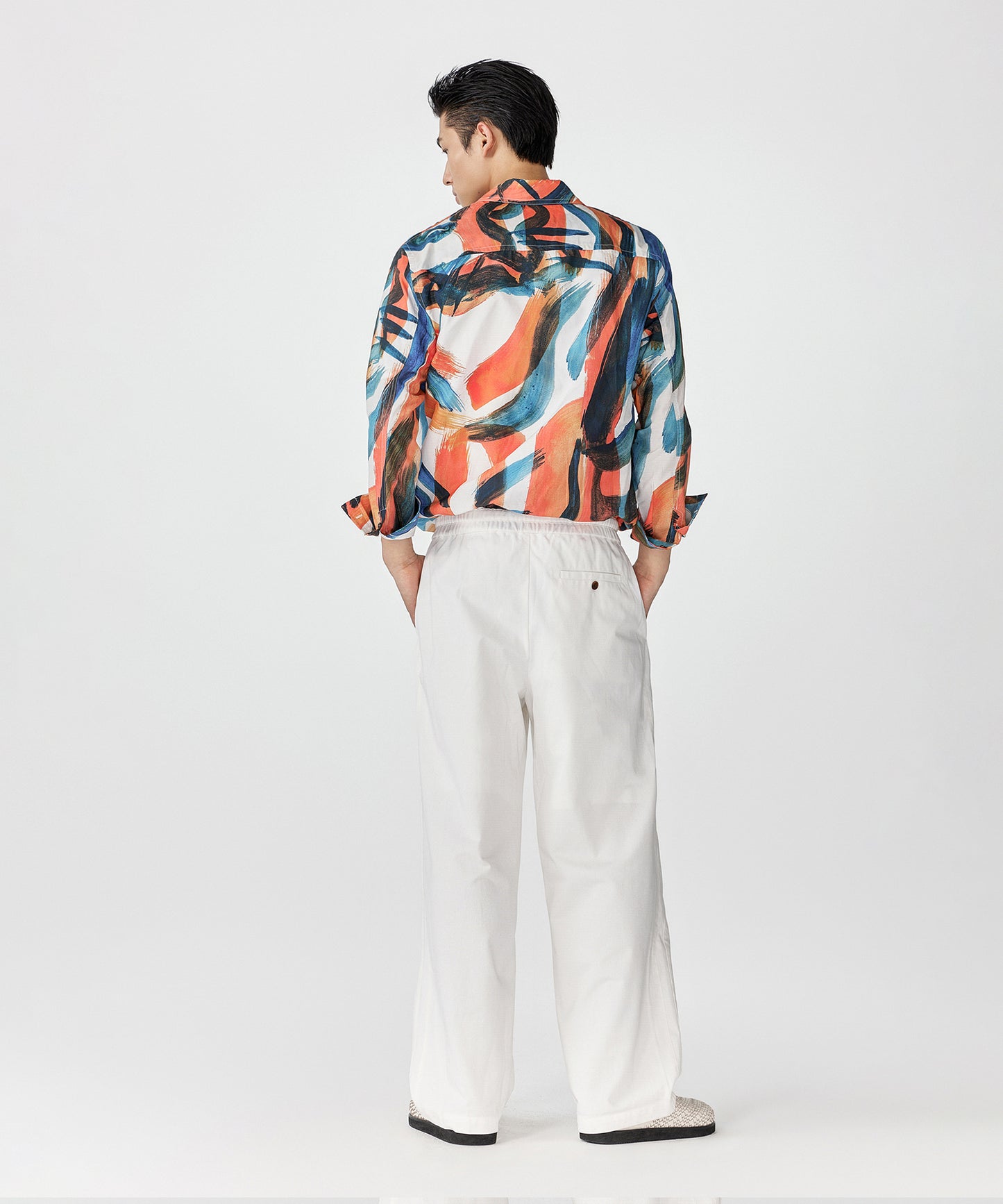 [CROQUIS]Abstract Lightweight Statement Shirt