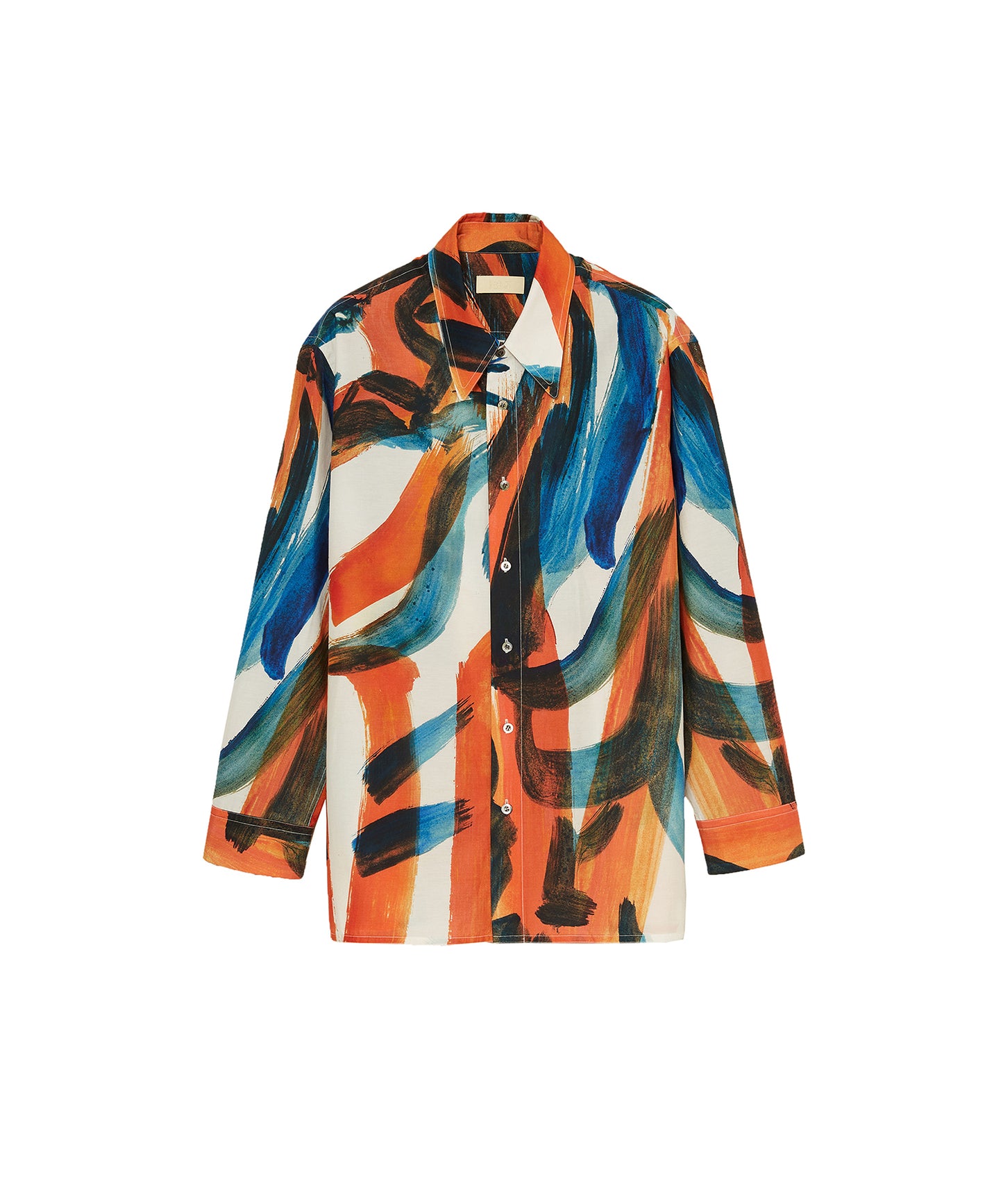 [CROQUIS]Abstract Lightweight Statement Shirt