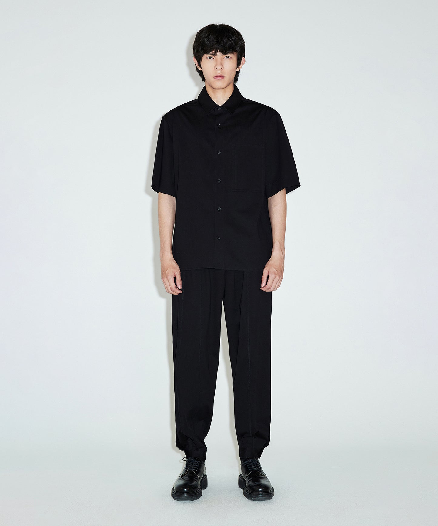 [CROQUIS]Essential Relaxed-fit Stretch Shirt