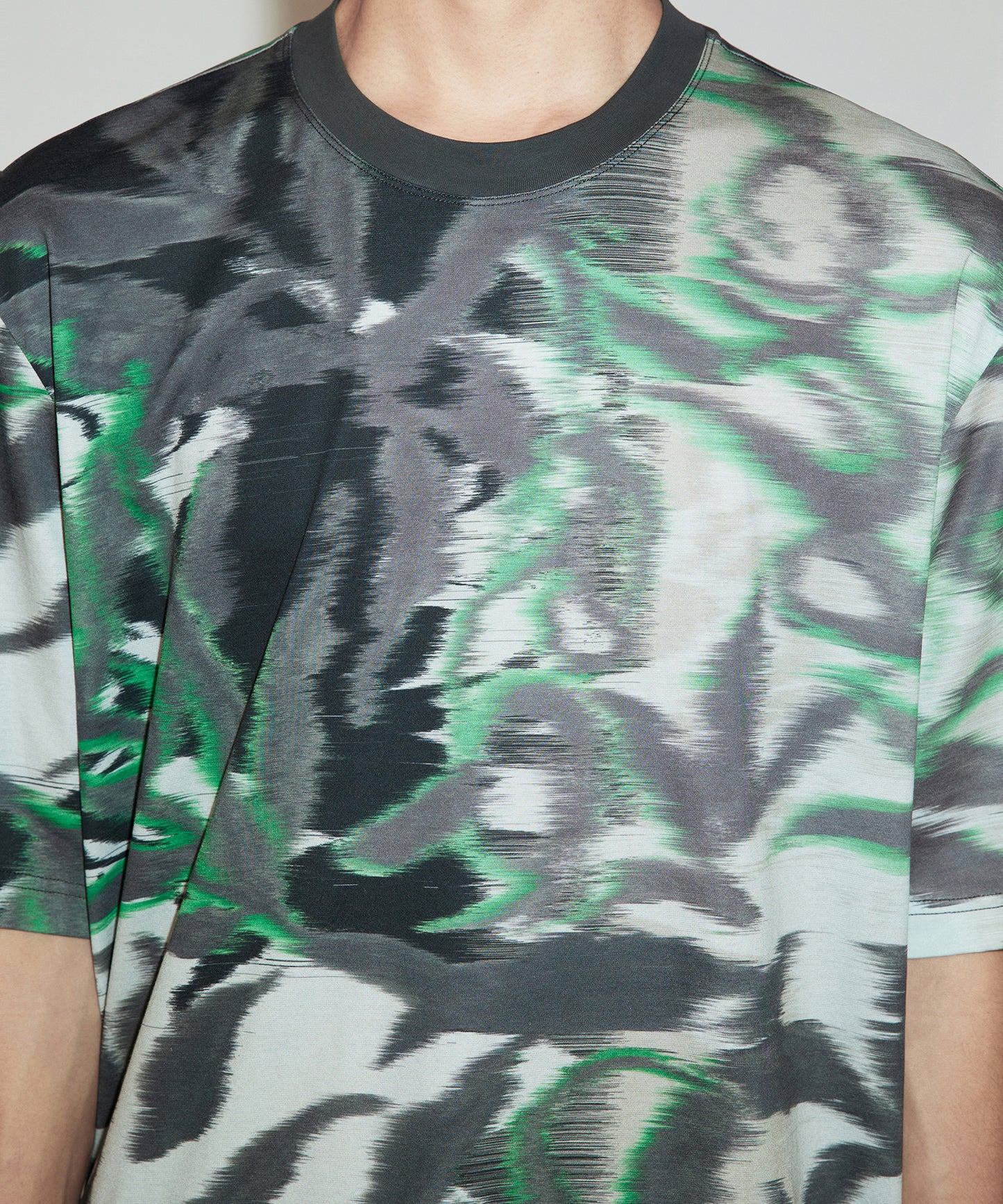 [CROQUIS]Breathable Botanical-print T-shirt