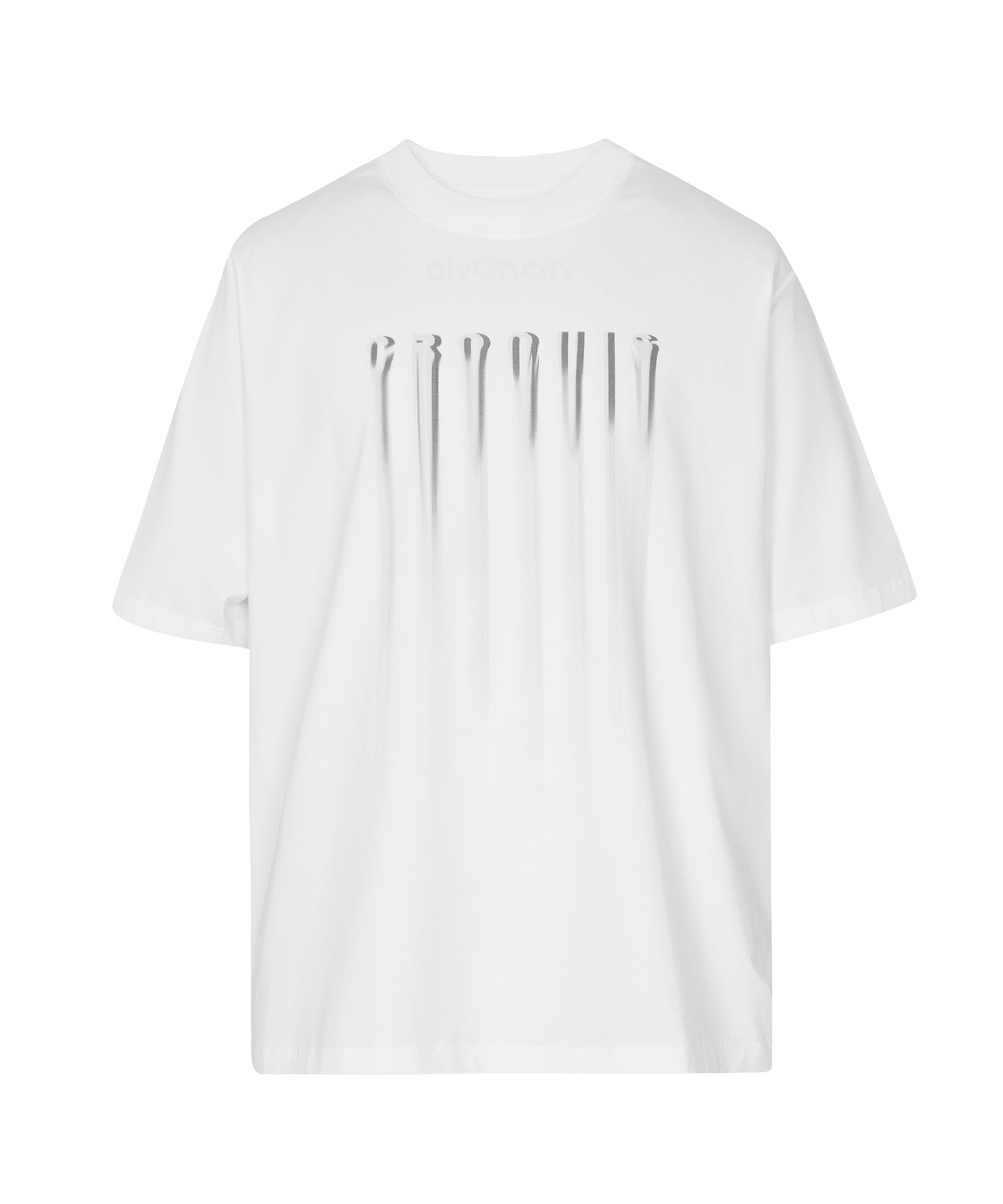 [CROQUIS]Unique Melting Font T-shirt