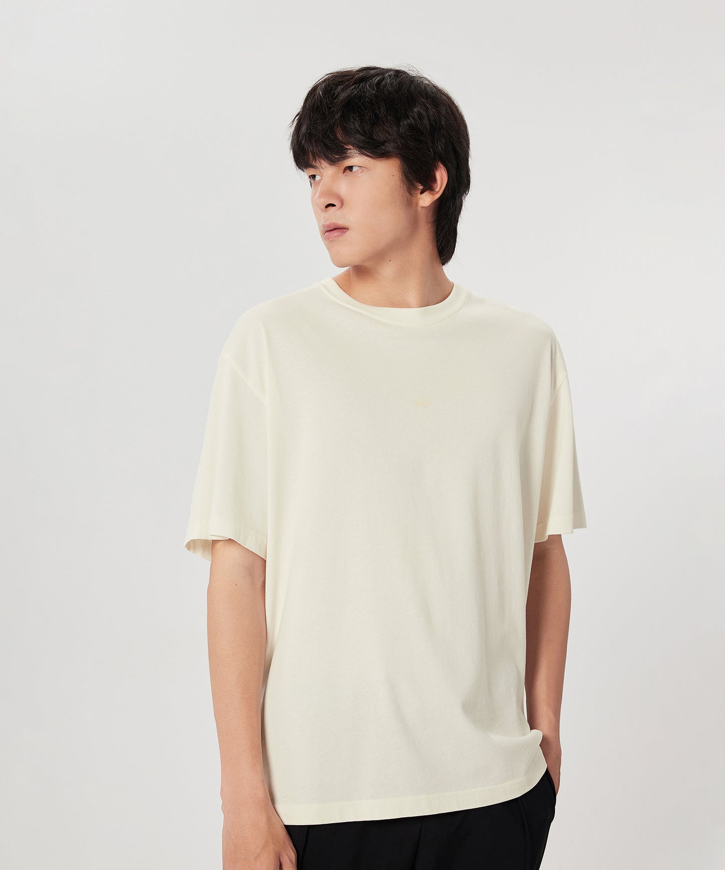 [CROQUIS]Versatile Embroidered T-shirt