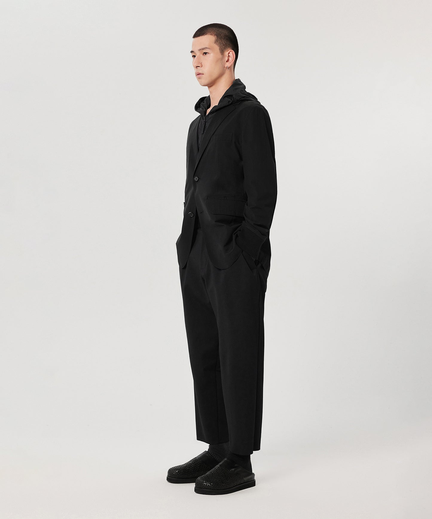 [CROQUIS]Tucked-waist Tapered Trousers