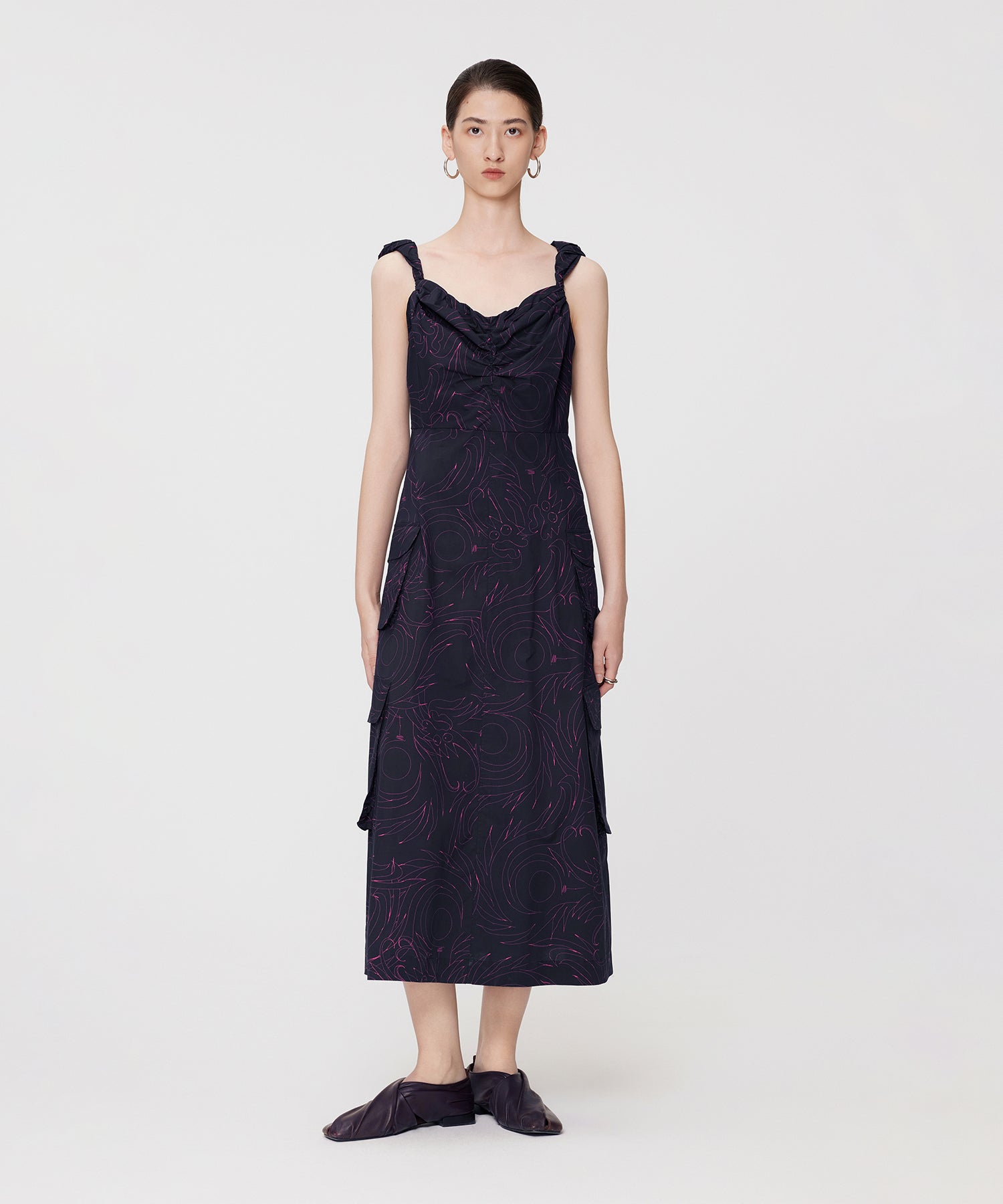 Butterfly and Dragon Twist Strap Dress – JNBY ONLINE STORE