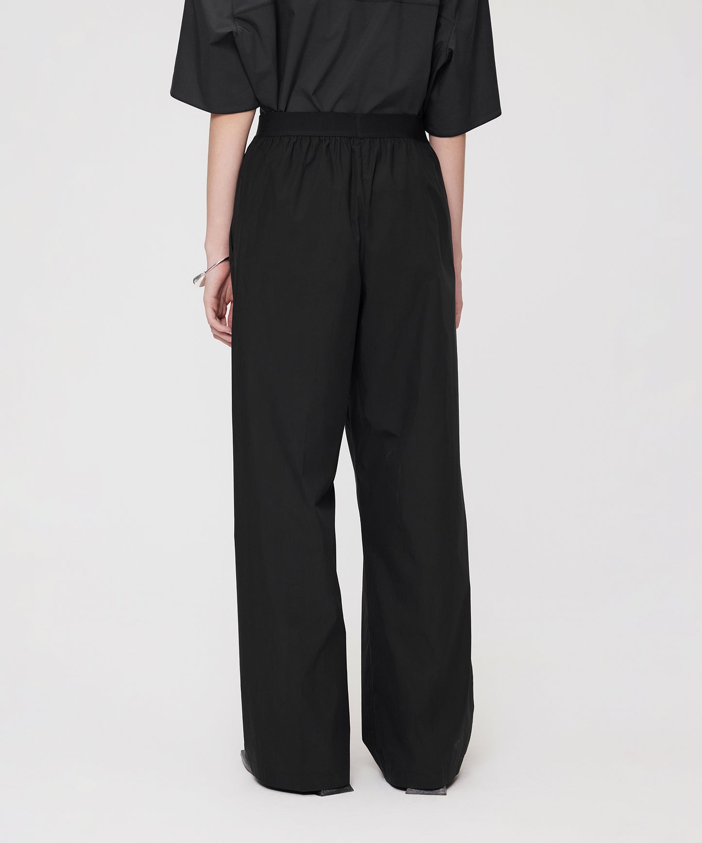 Front-seam Wide-leg Trousers