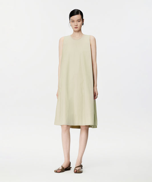 Minimalist Flared Midi Dress