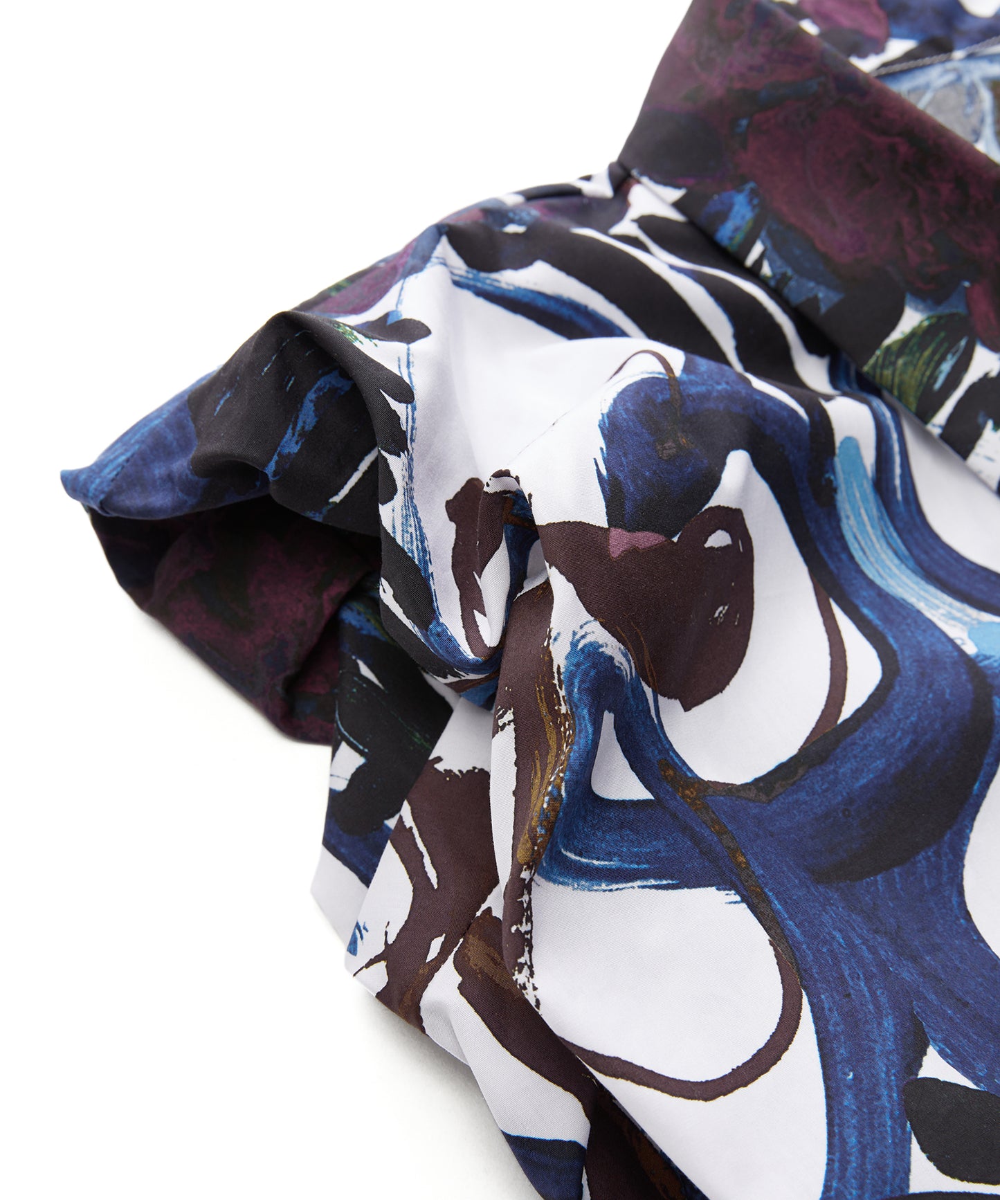 Abstract Hand-painted Floral Sleeveless Shirt