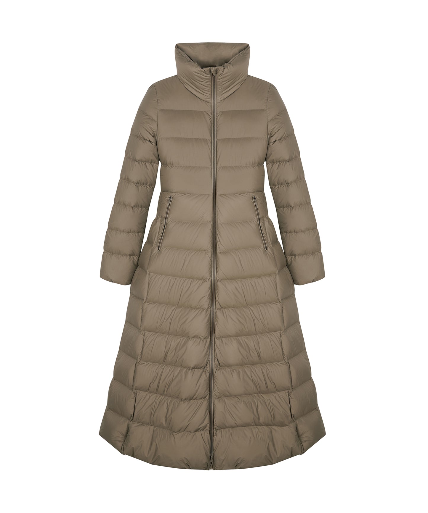 Mermaid Silhouette Long Down Coat