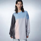 Gradient Color-block Oversized Sweatshirt