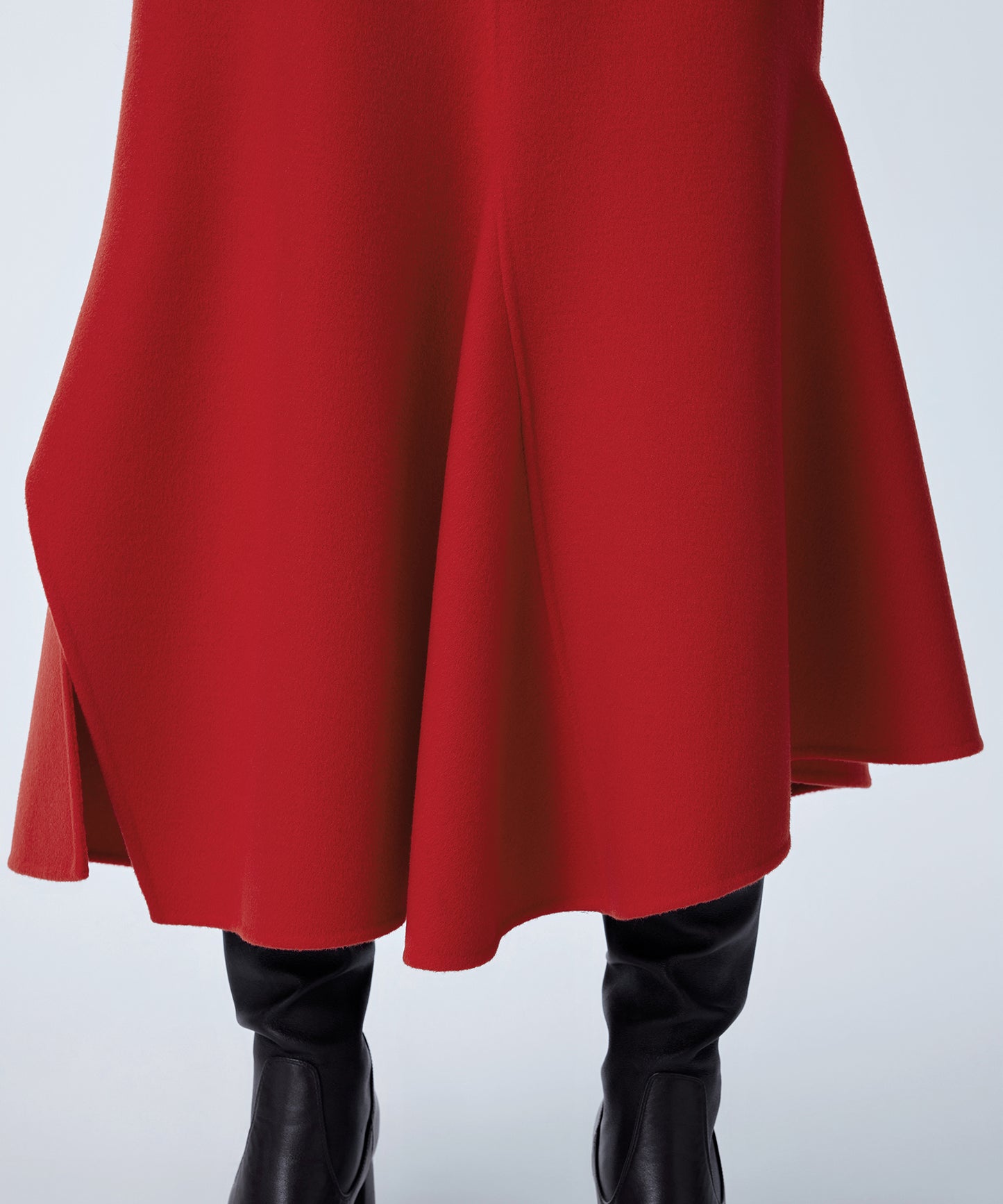 Asymmetric Wool Mermaid Skirt