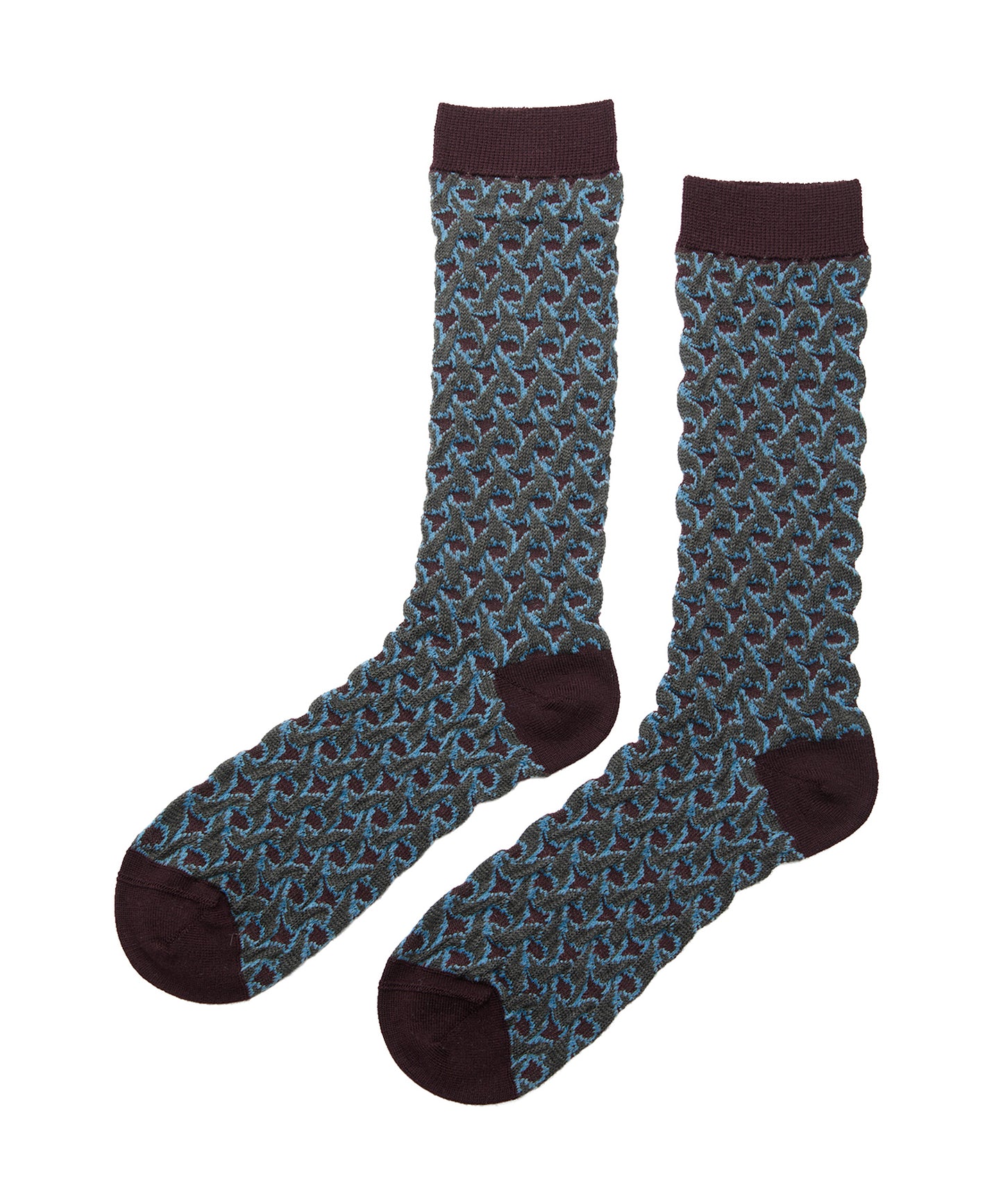 Textured Jacquard Socks