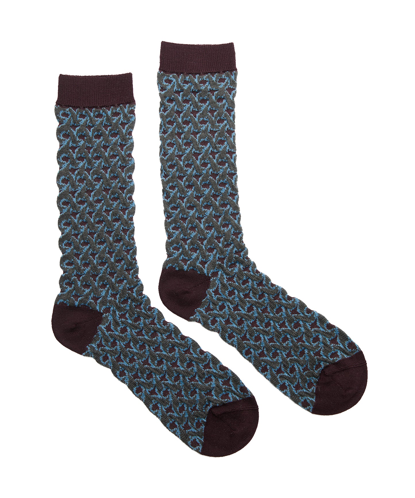 Textured Jacquard Socks