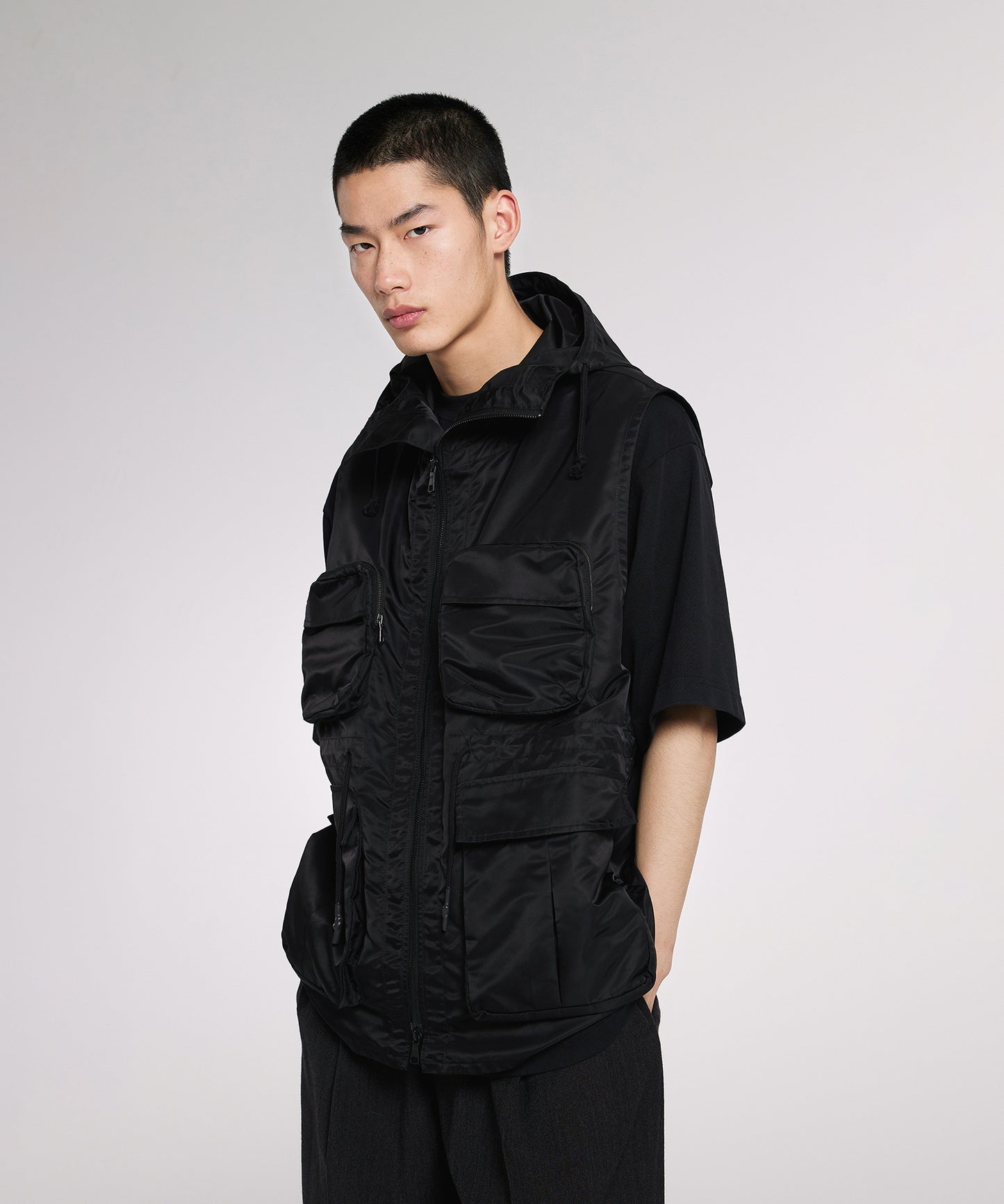 [CROQUIS]Stylish Workwear Hooded Vest