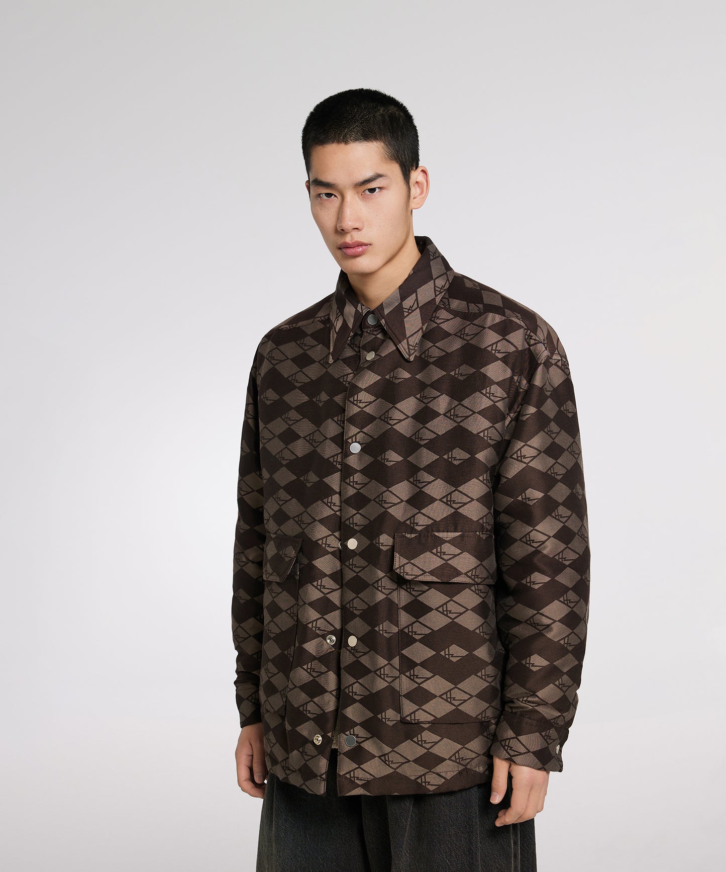 [CROQUIS]West Lake-Inspired Jacquard Down Jacket