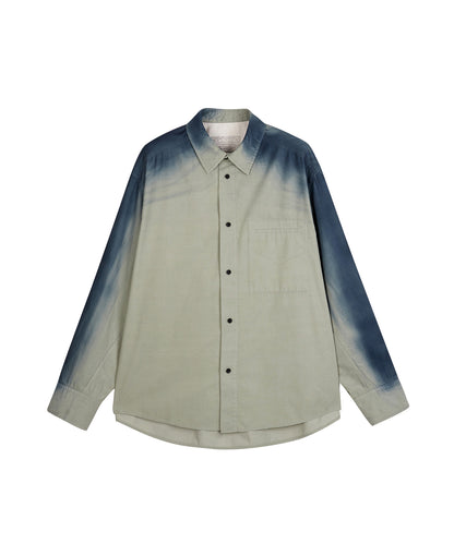 [CROQUIS]Spray-printed Fine Corduroy Shirt